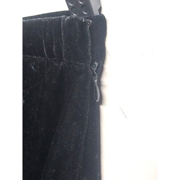 VTG Skirt Black Velvet boho fringed beaded Maxi 90s Michelle Antonelli elastic - Picture 10 of 10
